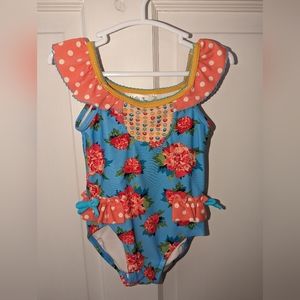 Matilda Jane Baby Girl Swim Suit Size 6-12 Months Floral